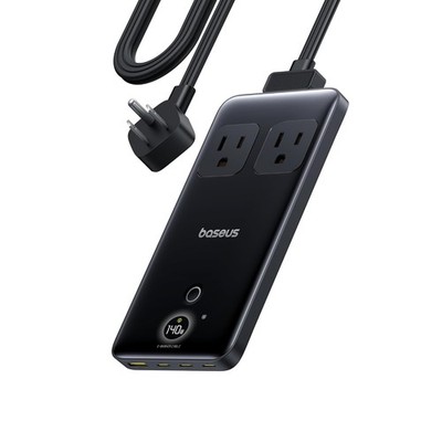Baseus Blade Charging Station 140W, 6in1 Compact USB C Power Strip with 5ft Deta