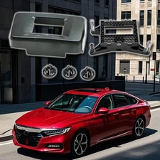 For Honda Accord 2018-2022 Distance Sensor Milliwave Radar Cover + Base + 3 Clip