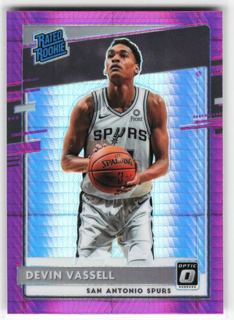 2020-21 Panini Donruss Optic Rated Rookies Pink Hyper Devin Vassell RC #161 San