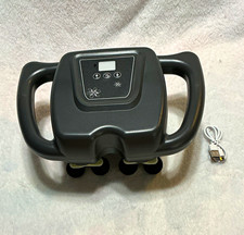Handheld Rechargeable Percussion Body Massager, 16 Heads, Black, 1 Hr