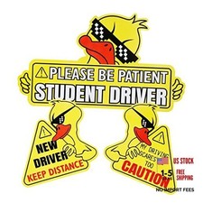 New Driver Magnet for Car, 3pcs Cute Duck Car Magnets Student Driver Duck-a
