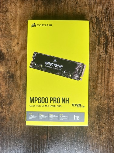 Corsair MP600 PRO NH 1TB SSD M.2 PCIe NVMe Solid State Drive - 7000Mbs Read / 57 - Picture 1 of 1