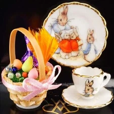 Easter Basket Set Peter Rabbit 1.321/5 Reutter Beatrix Potter Dollhouse Miniatur