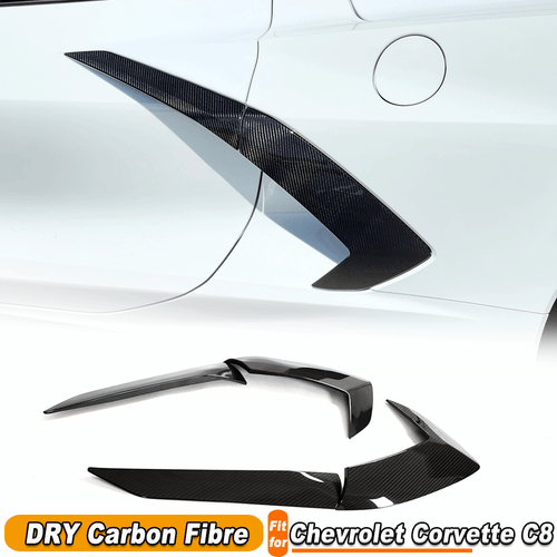 DRY Carbon Fiber Seitensfender Kotflügel Vent Für Chevrolet Corvette C8 2020-24  - 第 1/11 張圖片