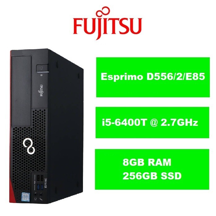 Fujitsu Esprimo D556/2/E85+ Quad Core i5-6400T @2.7GHZ 8GB 256GB