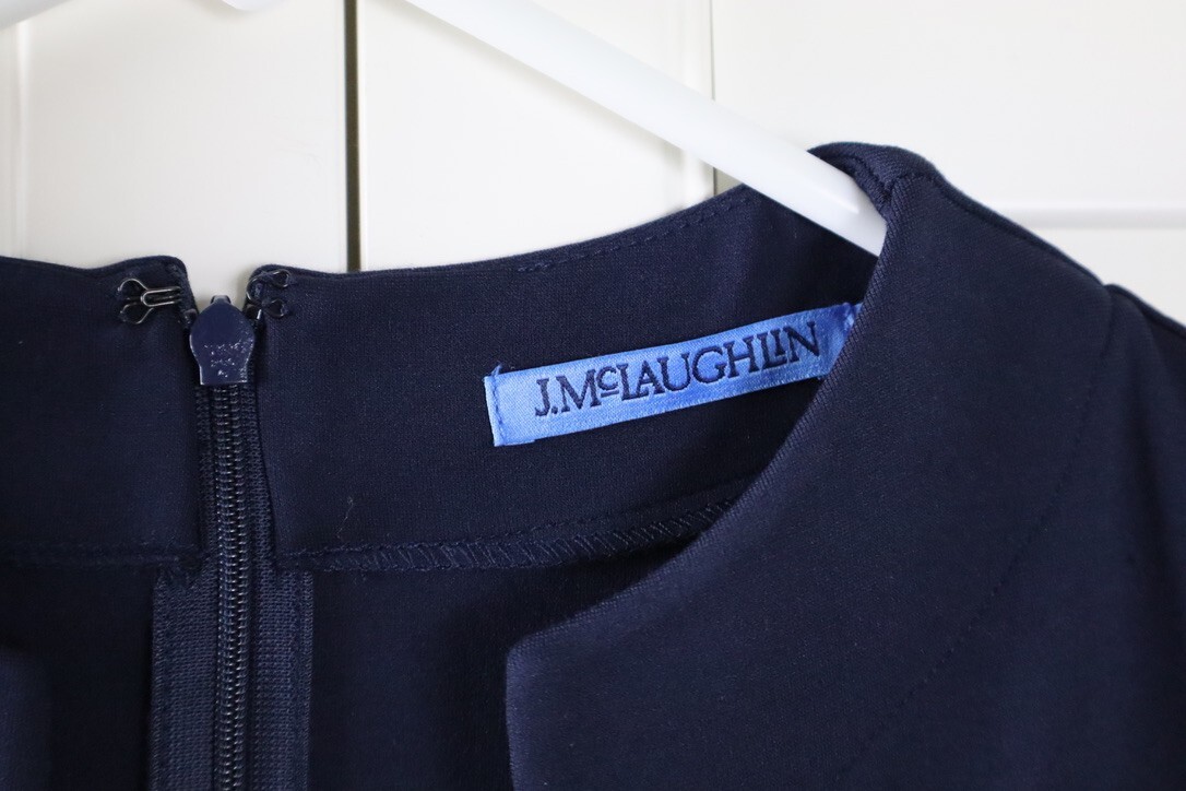 J. MCLAUGHLIN $178 Solid Navy Ponte Stretch Cutou… - image 6