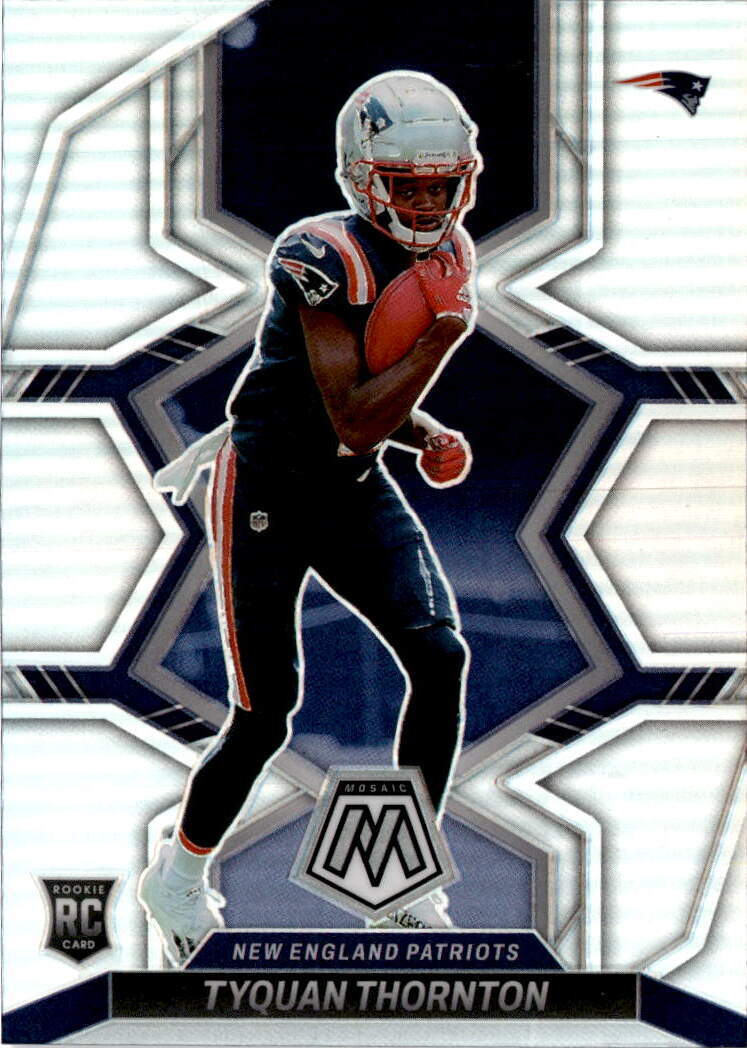 2022 Panini Mosaic #336 Tyquan Thornton Silver New England Patriots