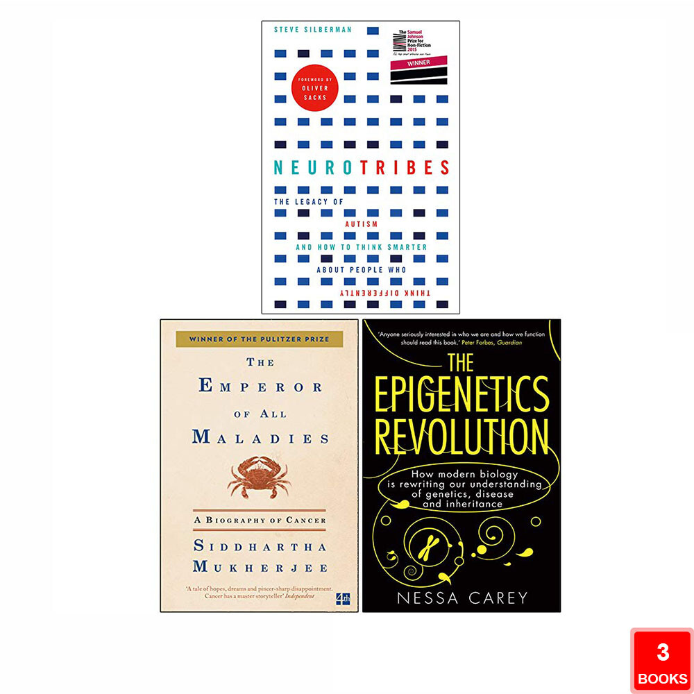 NeuroTribes, Emperor Maladies, Epigenetics Revolution 3 Books Collection Set NEW