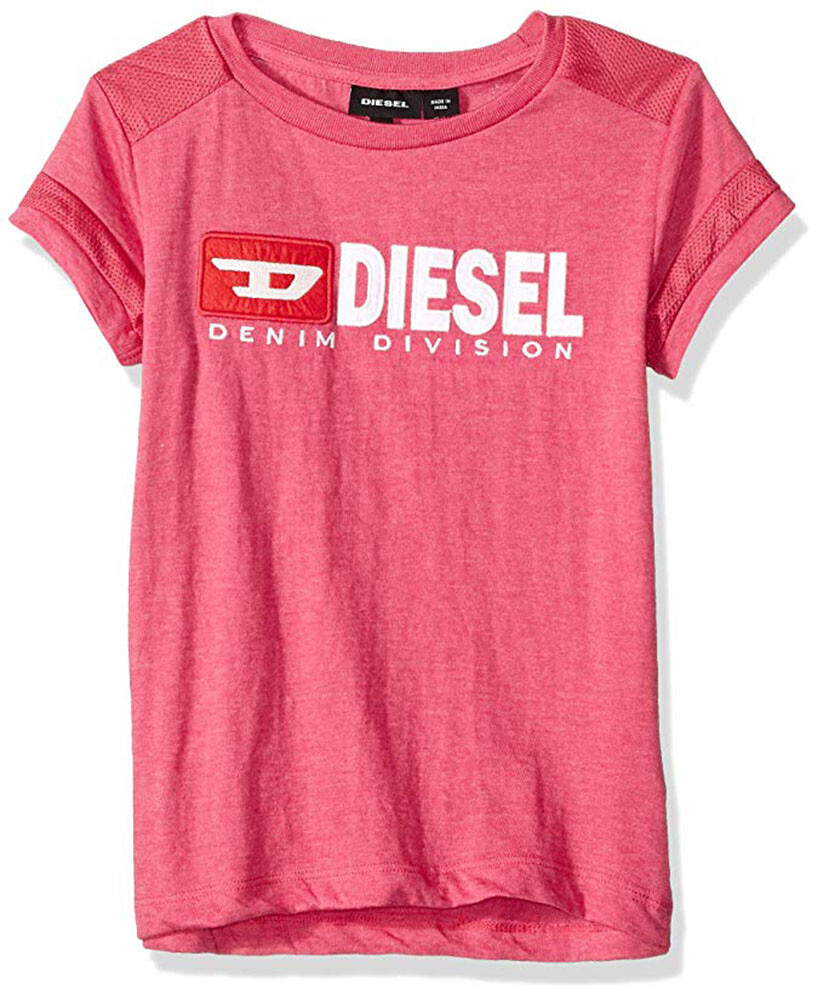 ディーゼル Diesel Big Girls Carmine Rose Logo Top Size 7 8/10 12 14 | eBay