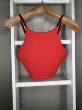 Athleta INTENTION CROP A-C Sports Bra Womens M Powervita Fabric NEW Athletic