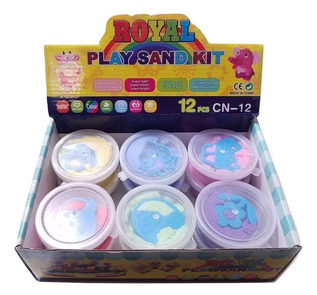 Box of 12 Small Space Moon play Sand