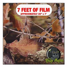 Hydrographic film True Leaves Camouflage Camo hydro dipping 7' x 20" hydro dip