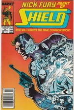 Nick Fury Agent of Shield #6 Newsstand Edition 1989 Sleeve & Board F+
