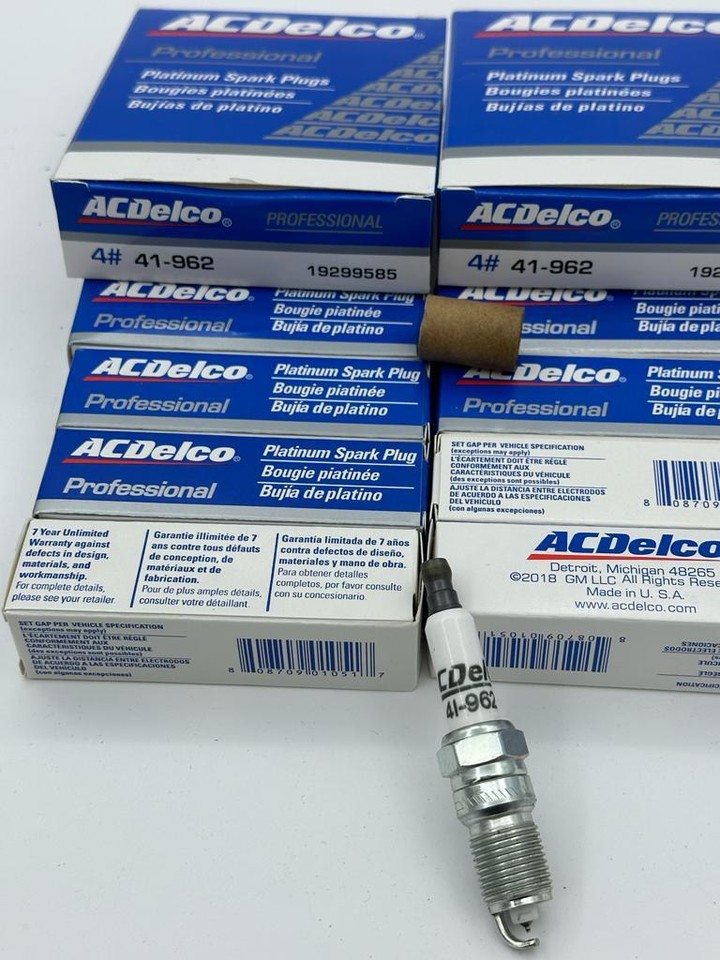 8Pcs⭐ GENUINE ACDelco®⭐PLATINUM SPARK PLUG OEM 41962 19299585 For