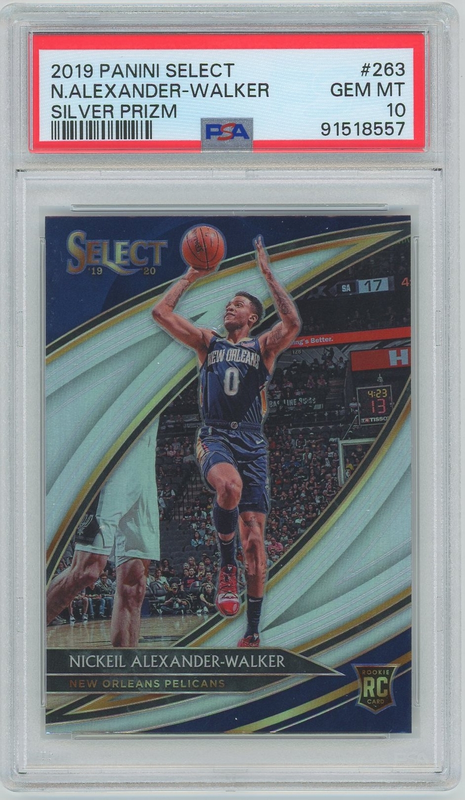 2019-20 Panini Select #263 Nickeil Alexander-Walker Prizms Silver PSA 10