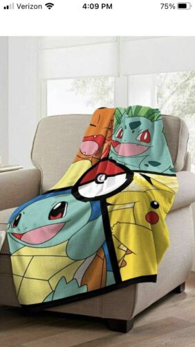 Pokémon THROW BLANKET 46" X 60" New