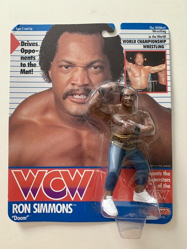 1990 Ron Simmons  WCW Galoob Wrestling Action Figu...