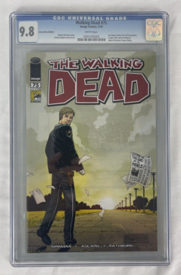 The Walking Dead #75 Comic (Image, 7/2010, CGC 9.8, SDCC Exclusive Variant) B