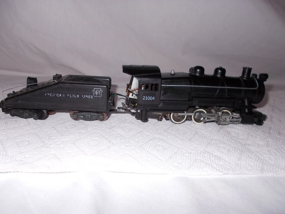 RARE AMERICAN FLYER #21004 SWITCHER & TENDER RUNS AND SMOKES GREAT! LT #N-169 - Image 3 of 4