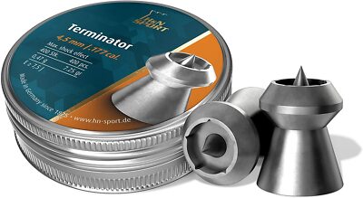 Hatsan H&N Terminator .177 cal. Airgun Pellets 7.25 grains 400 Count