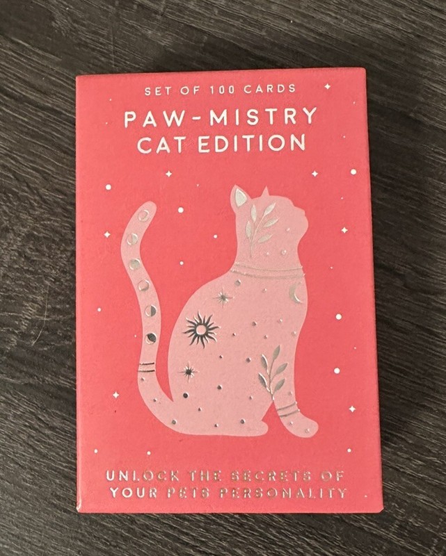 Paw-Mistry Cat Edition Set of 100 Cards  12 Zodiacs by Gift Republic