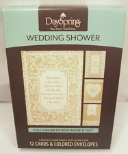 NEW DAYSPRING WEDDING SHOWER CHRISTIAN SCRIPTURE FULL COLOR 12 GREETING CARDS!