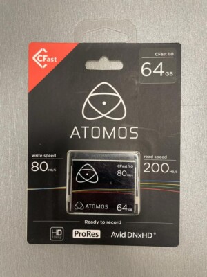 Atomos AO-ATOMCFT064 Cfast 1.0 64GB Medien für Ninja Star Brandneu