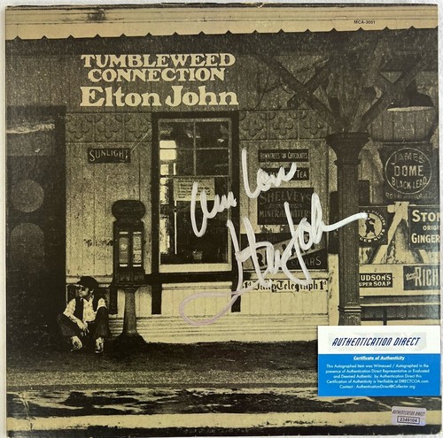 Sir Elton Hercules John Authentic Signed Autographed LP Record ADC COA - Picture 10 of 10