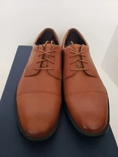 Rockport brand-new dressport hydroshield waterproof laceup shoes, British tan,9W