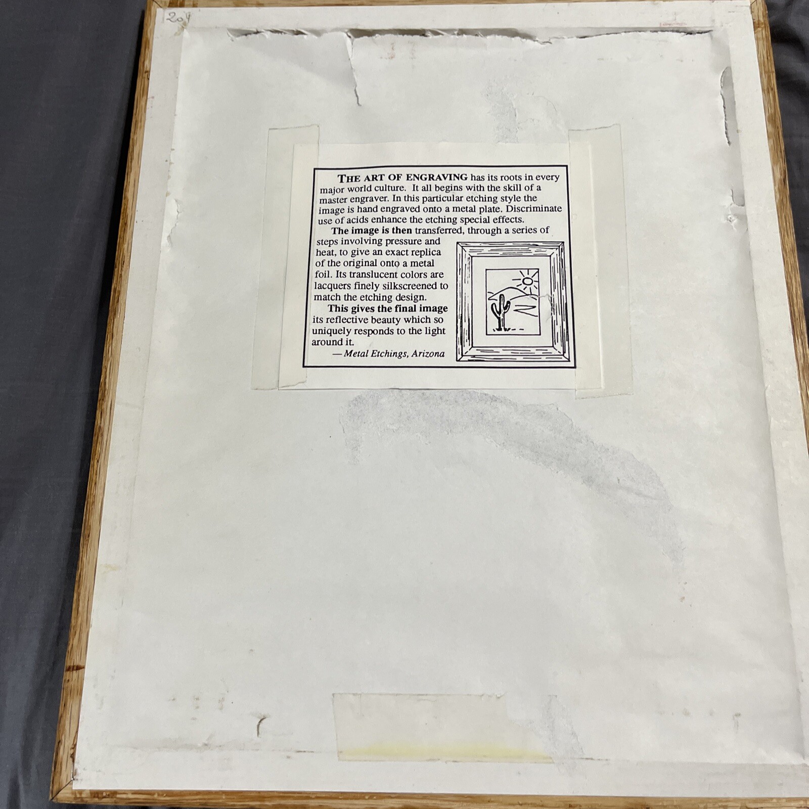 Framed Dufex Foil Engraving Wall Art Wolves Reflective Metal Etchings