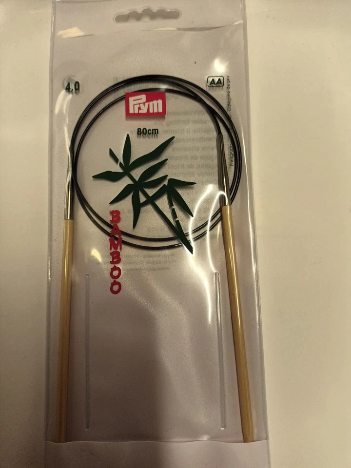 1 RUNDSTRICKNADELN 80 Cm OVP 4,0 BAMBUS Prym Neu