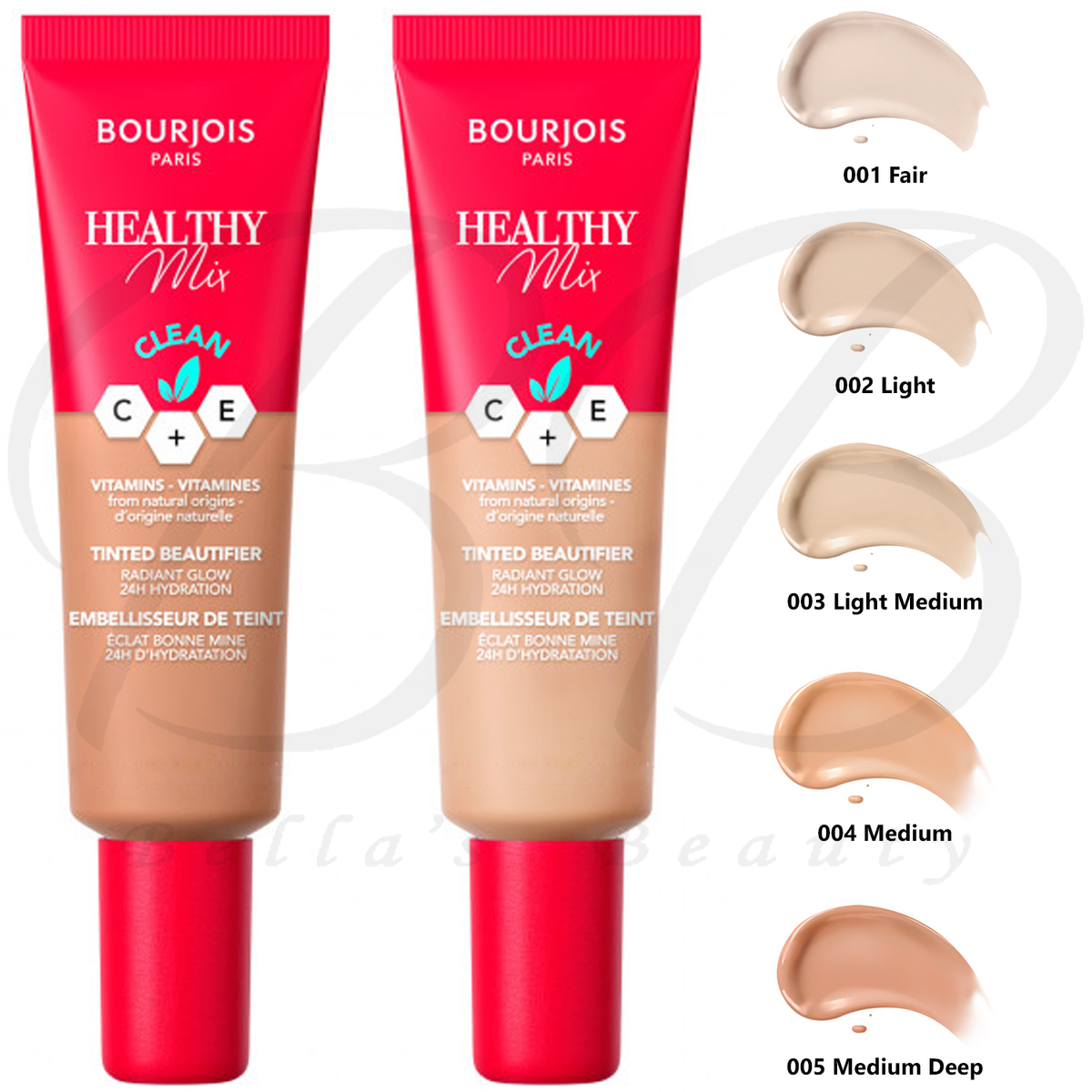 BOURJOIS Healthy Mix C+E Long Lasting Face Tinted Beautifier 30ml *CHOOSE  SHADE*