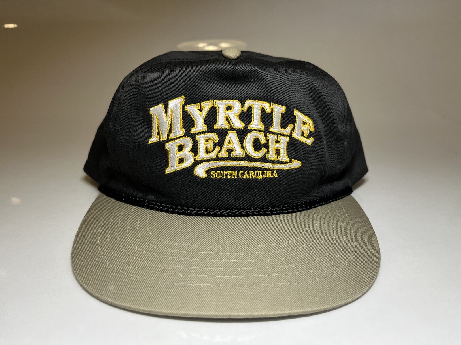 Vintage Snapback Hat Myrtle Beach Souvenir Contrast F… Gem