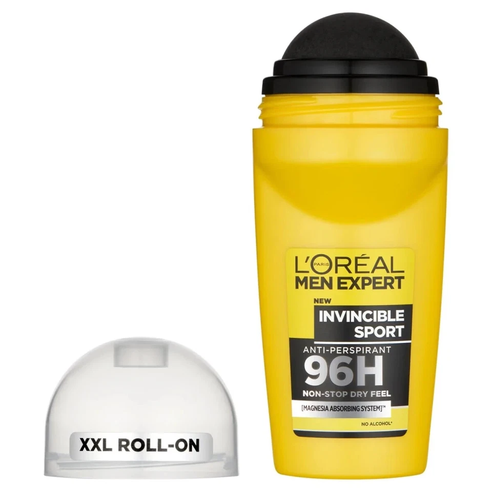 10 L'OREAL MEN EXPERT Invincible Sport XXL Roll On 96h Anti-Perspirant Deodorant - Image 3 of 4
