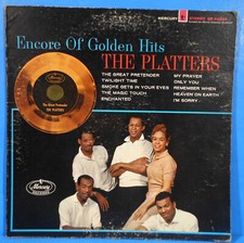 THE PLATTERS ENCORE OF GOLDEN HITS LP 1960 RE '69 GREAT CONDITION VG /VG D