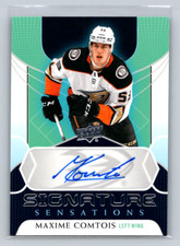 2020-21 Upper Deck S2 #SS-MC Maxime Comtois -Signature Sensations-Anaheim Ducks