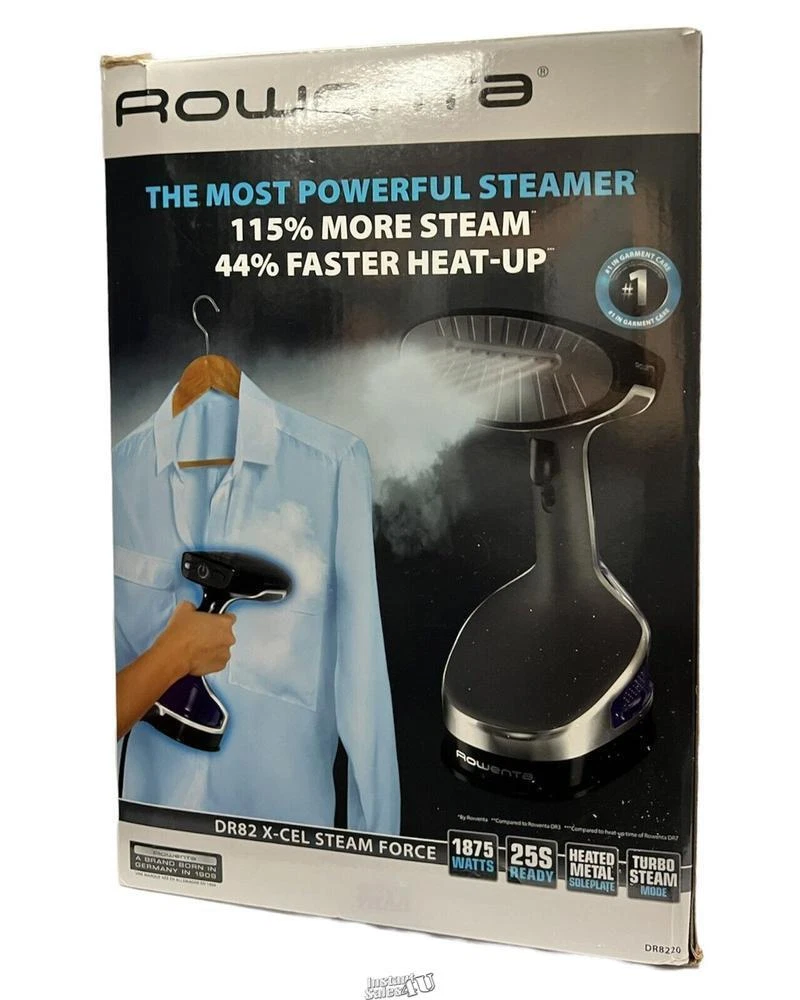 Rowenta DR8220U0 Hand Steamer, 1875-Watts, Black and Blue