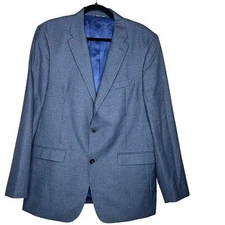 Tommy Hilfiger Micro Plaid 2 Button Sport Coat Blazer Jacket Mens Size 41R