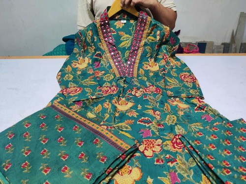 Pakistani Salwar Kameez Elegant Palazzo Suit With Dupatta Set Ready To Wear - Picture 14 of 18