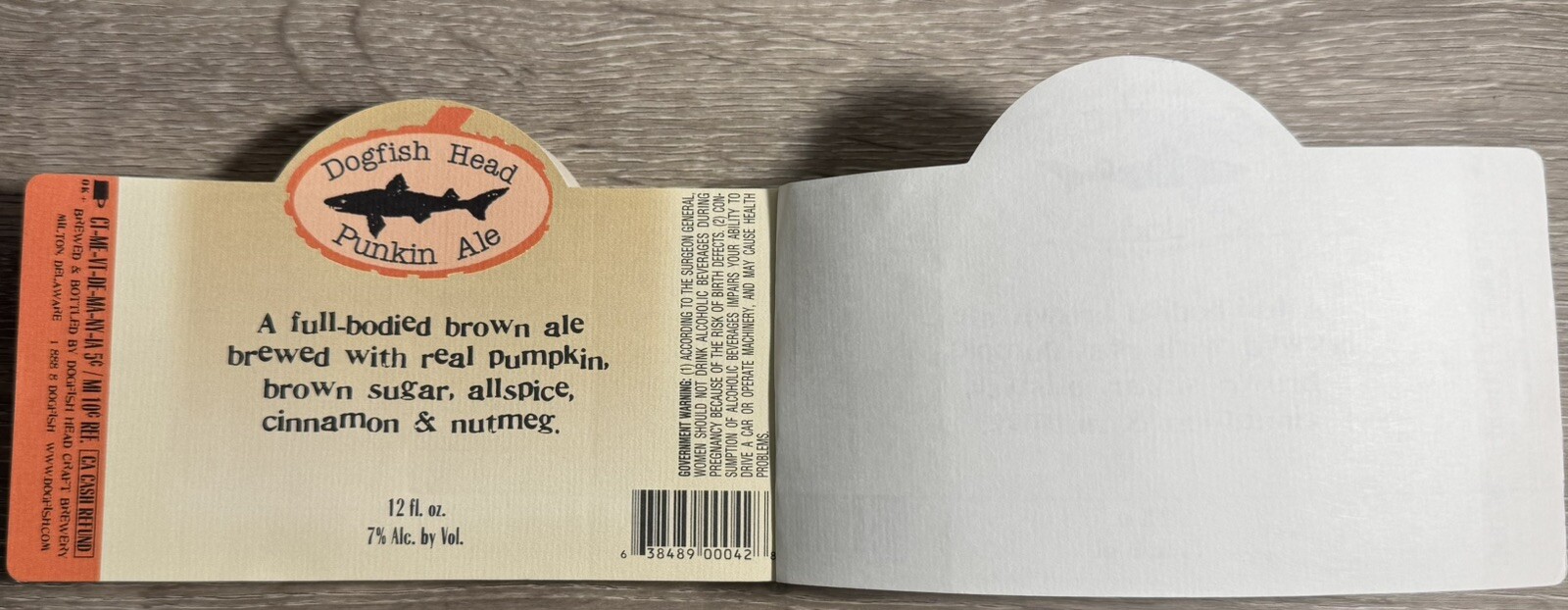 Dogfish Head Craft Brewery Punkin Ale Beer Labels Over 100 Delaware 12oz Notepad