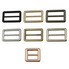 12~50 mm  Bag Clasp Round Line Slider Tri Glide Adjuster Buckles Bag Shoes Belt