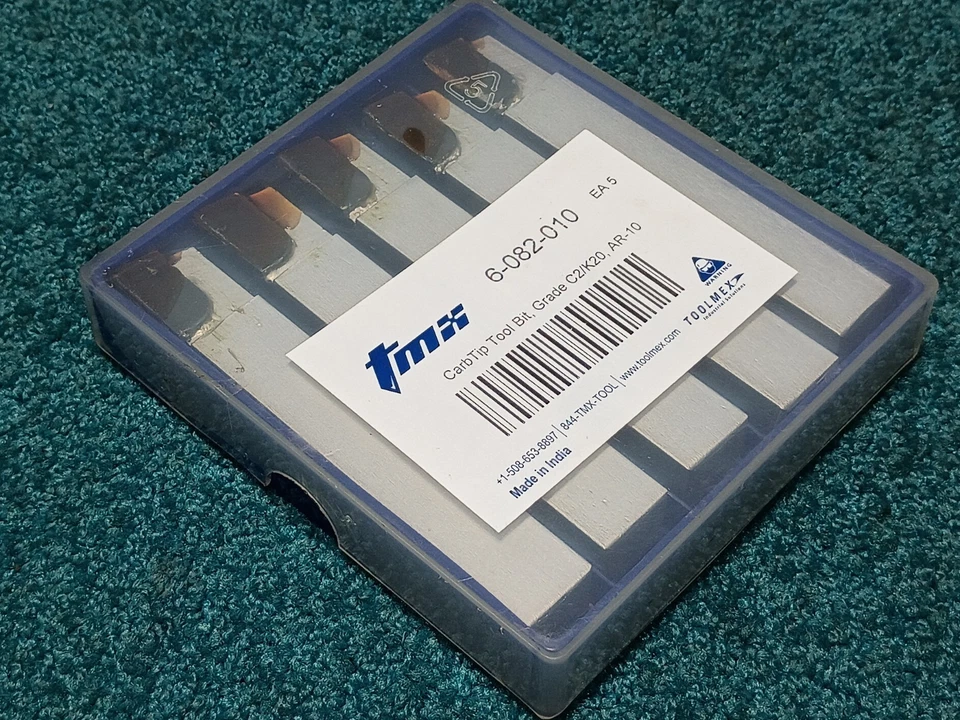 5 Toolmex 5/8" AR Carbide Tip Tool Bit, Carbide Material, C2K20 Grade, 6-082-010 - Image 1 of 4