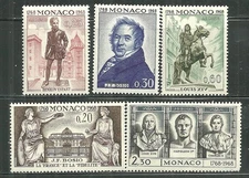 MONACO 704-08 MNH FRENCH NOBILITY
