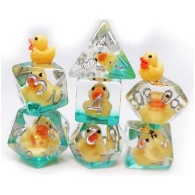 Foam Brain Rubber Duckie RPG Dice Set NEW