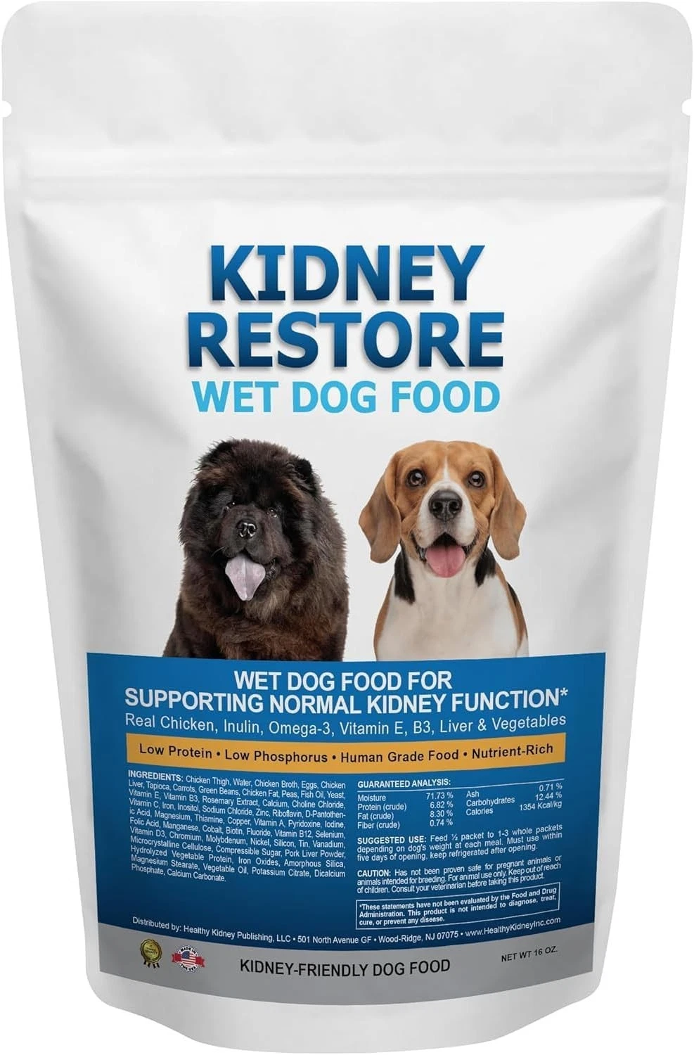 Kidney Care Dog Food Non Prescription Renal Support Low Sodium Fresh Phosphorus