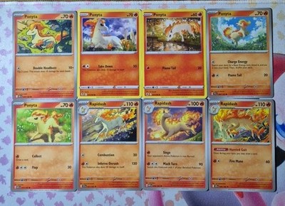 Pokemon Ponyta & Rapidash Bundle Silver Tempest Destined Rivals Temporal Forces