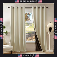 Blackout Curtains 52x54 Inches 2 Panels Thermal Insulated for Bedroom Living