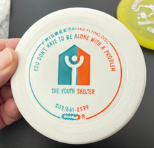 1979 Youth Shelter Alone Problem Wham-O MINI Disc Golf  49  Free Frisbee Pin 