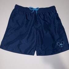 Disney Parks Men  s M Mickey Mouse 7  Swim Trunks Navy Blue Polyester Shorts
