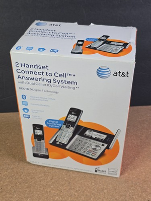 #ad Att 2 Handset Connect To Cell Answering System TL96273 NEW IN BOX LOOK $39.99